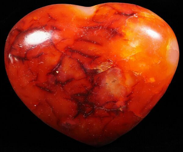 Colorful Carnelian Agate Heart #59510